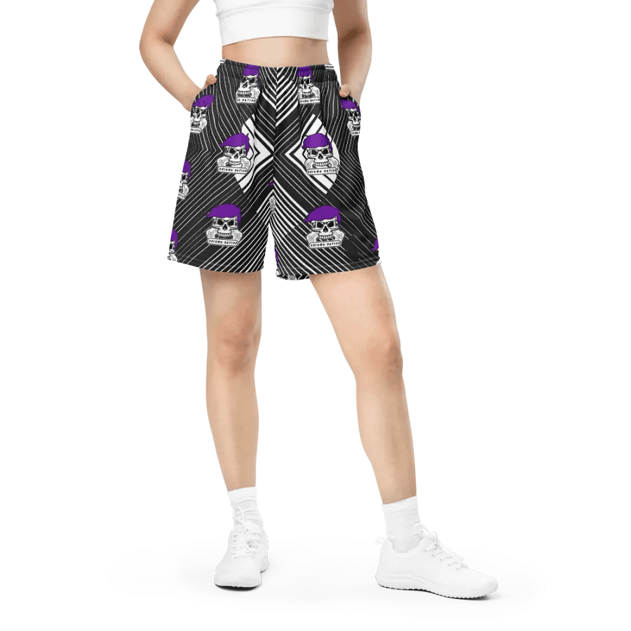 Enigma Nation All-Over Print Recycled Unisex Mesh Shorts product image (11)