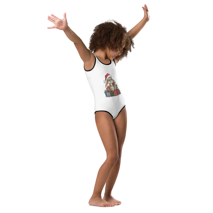 Santa Bunny Kids Swimsuit product image (2)