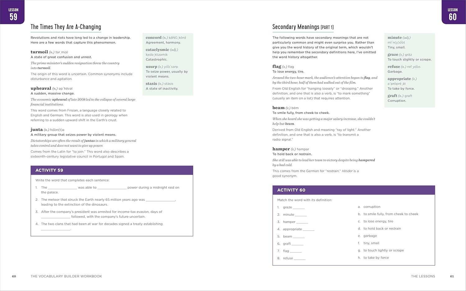 The Vocabulary Builder Workbook: Simple Lessons and Activities to Teach Yourself Over 1,400 Must-Know Words product image (6)