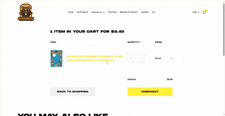 Shambugis First Mate Player Pin (Marbles On Stream) product image (4)