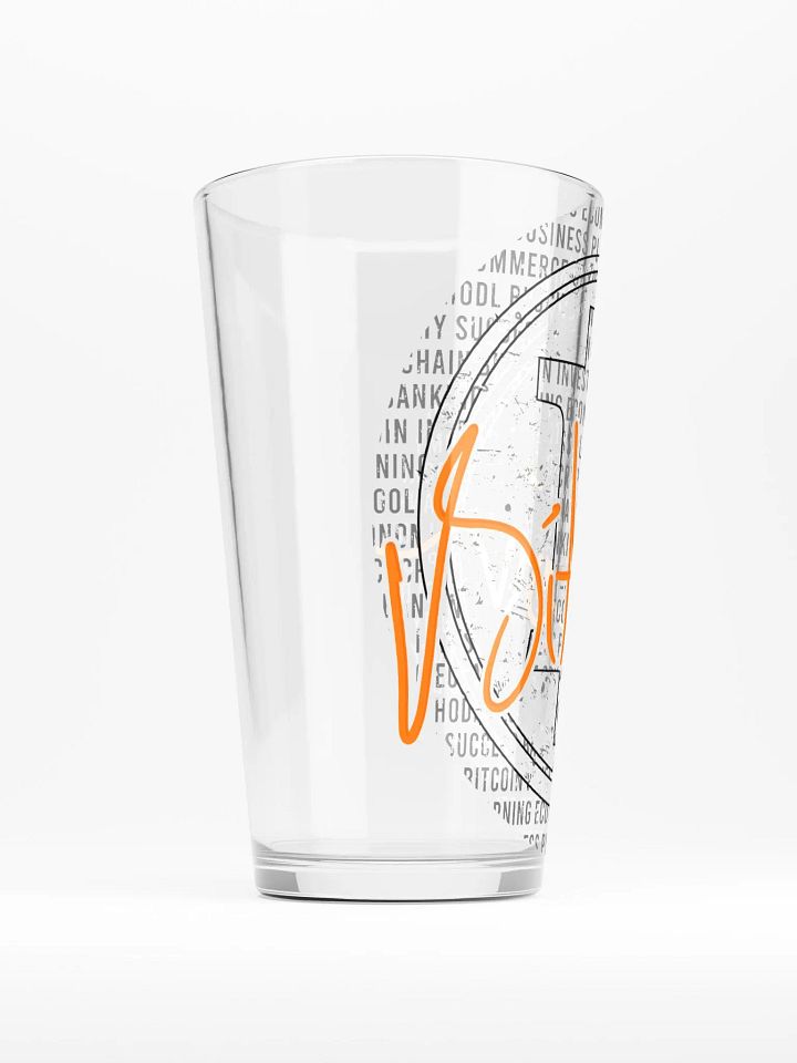 Bitcoin Symbol Shaker Pint Glass product image (1)