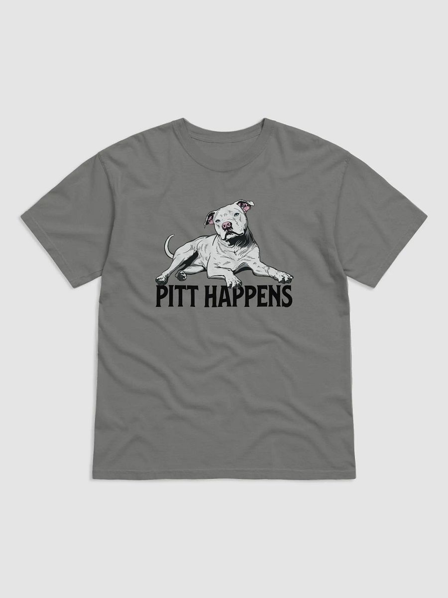 Pitt Happens T-Shirt of a Pitbull Terrier (White) | Funny T-Shirt for Pitbull, Bully, and Staffordshire Terrier Paw-rents product image (23)