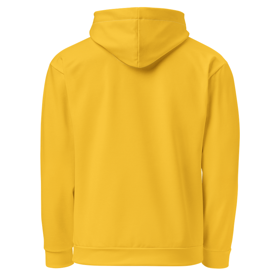 Mustard Yellow Solid Color Eco Friendly Pullover Unisex Hoodie product image (3)