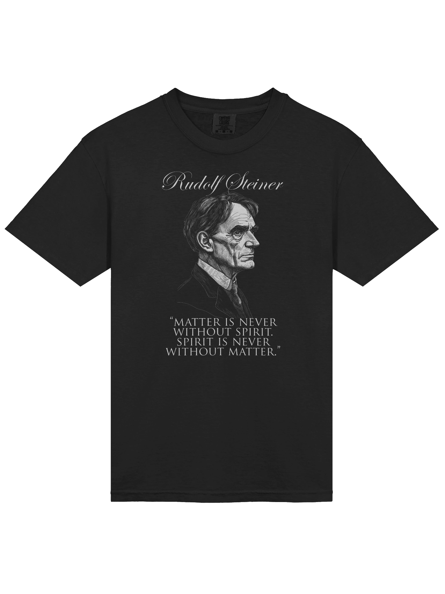 Rudolf Steiner - Matter Spirit Quote, Anthroposophy, Philosophy, Esoteric, Occult T-Shirt product image (3)