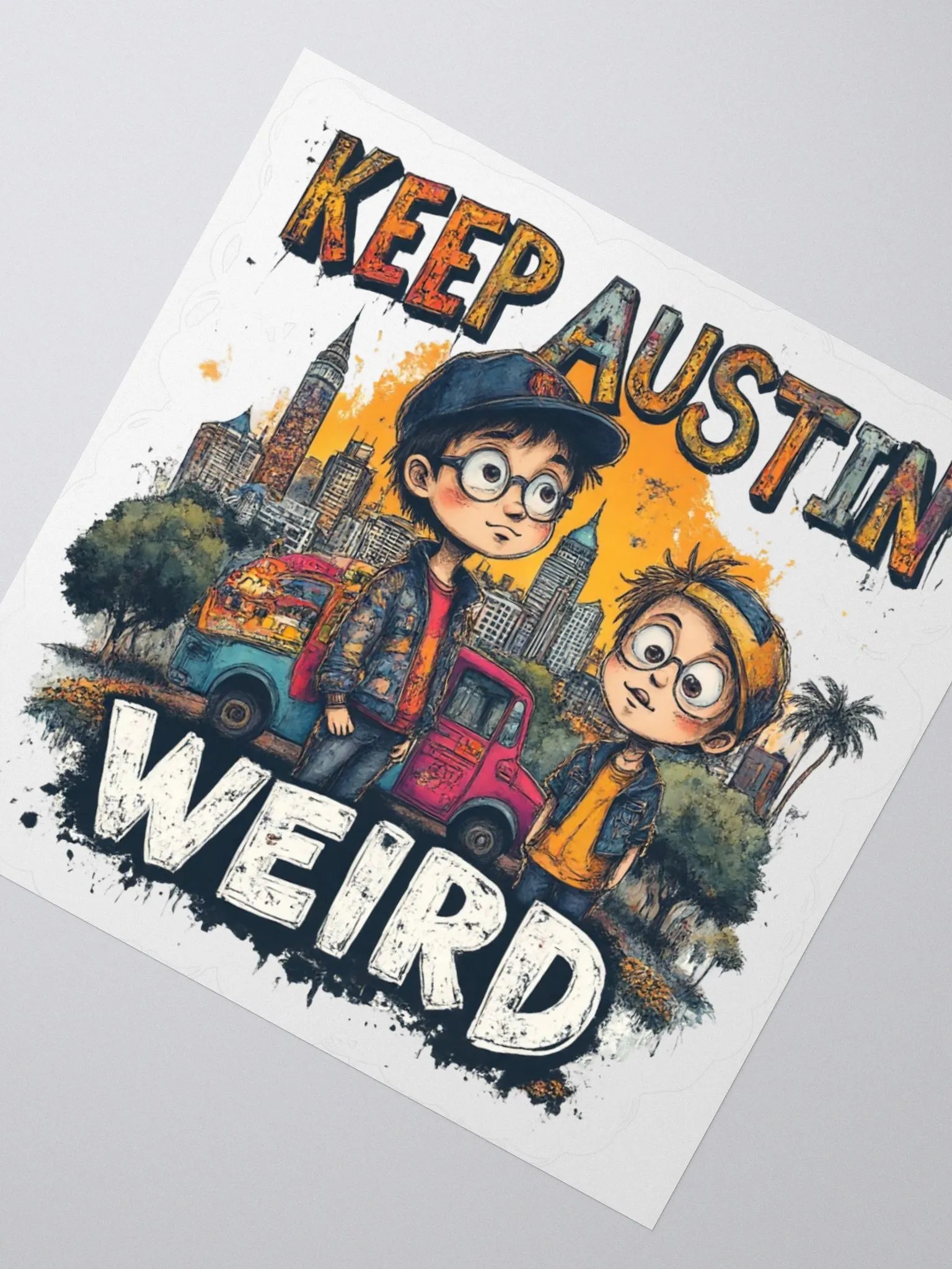 Keep Austin Weird Sticker Set product image (4)