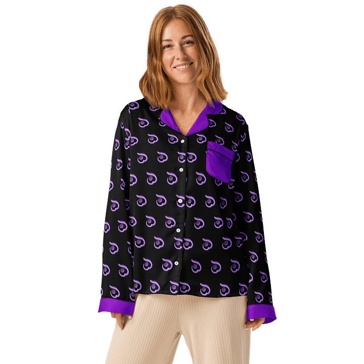 WILLOWISP Super Spy Patterned Long Sleeve Pajama Top product image (1)