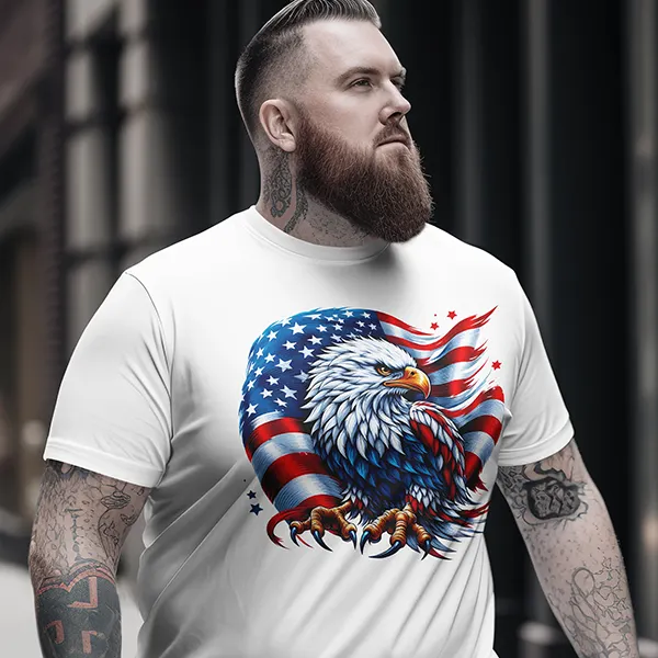 Patriot's Pride Eagle Flag T-shirt product image (18)