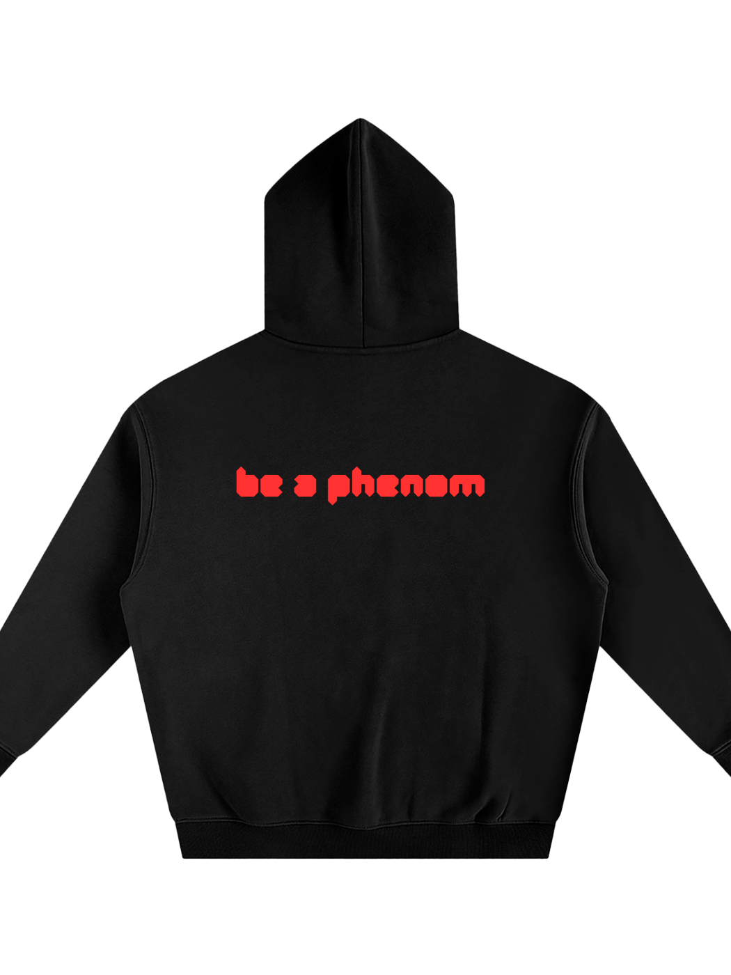 Oversized Be a phenom Red Hoodie product image (1)