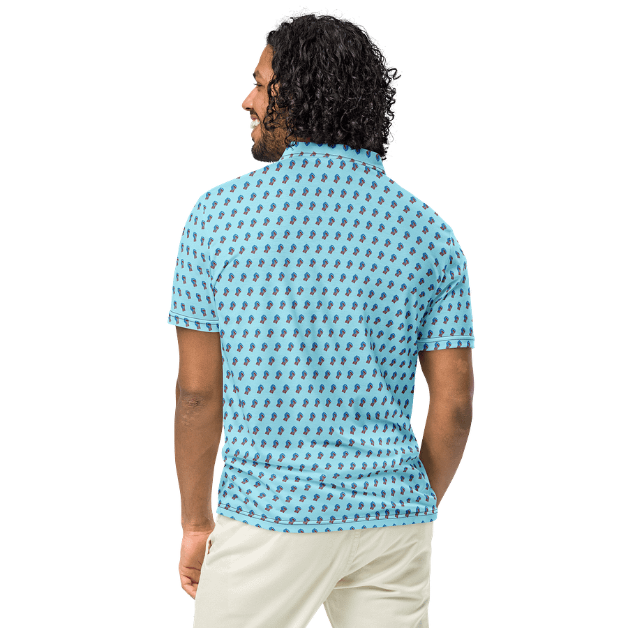TFOT SlimFit America 1st Blue Fist Polo Shirt product image (5)