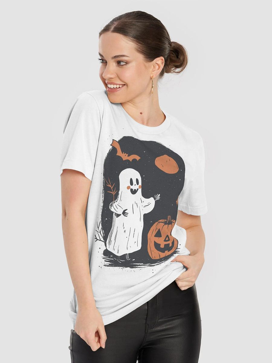 Friendly Ghost & Pumpkin Halloween Tee product image (8)