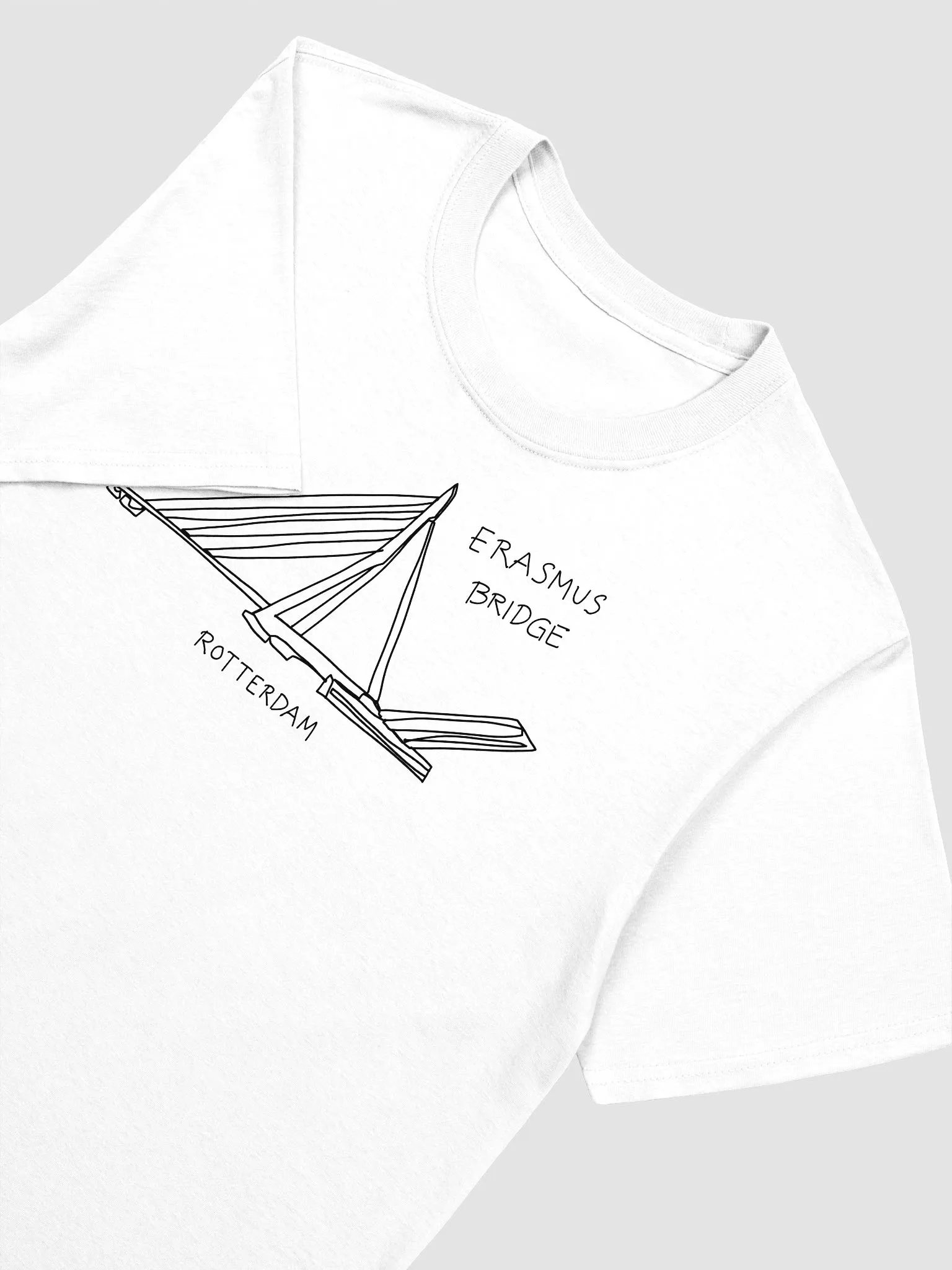 Erasmus Bridge Rotterdam Netherlands Travel Souvenir T-Shirt product image (6)