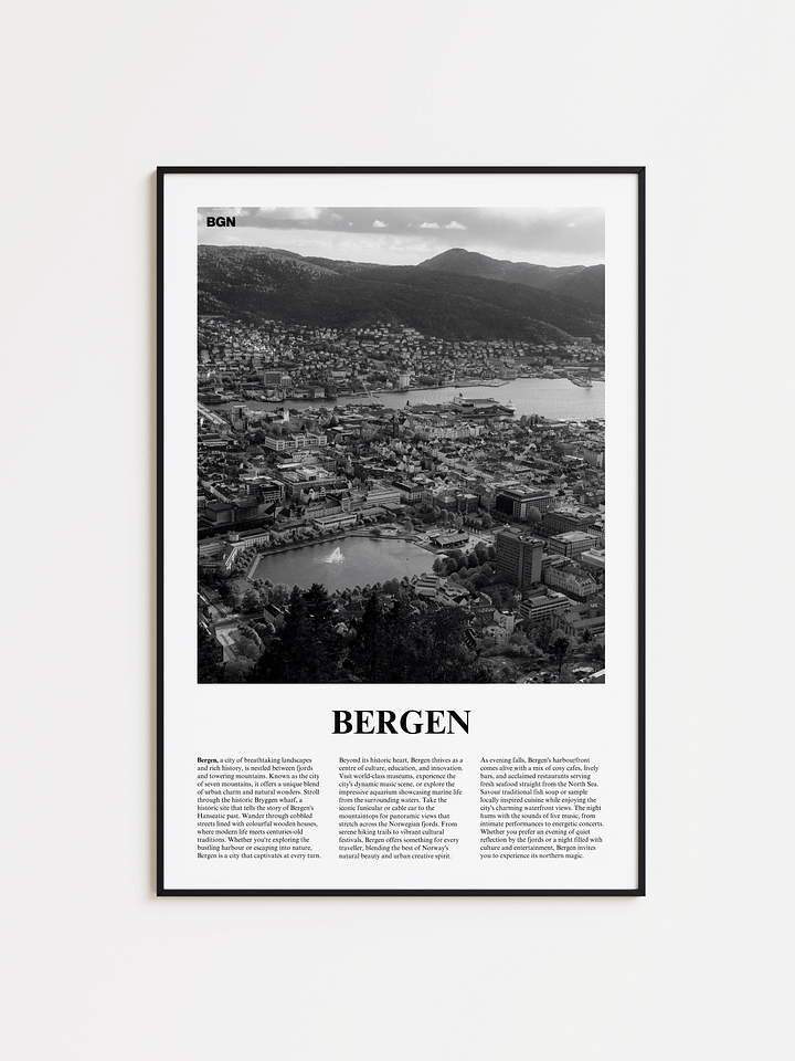 Bergen 02 Newspaper Poster product image (1)