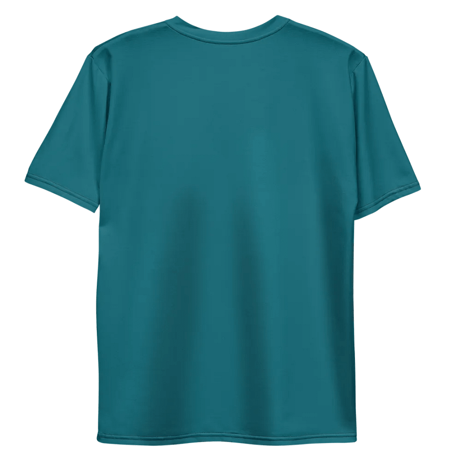 Plain Teal Blue True Summer Men's Crewneck Polyester Heavyweight Premium T-Shirt by Treasure Pie product image (10)