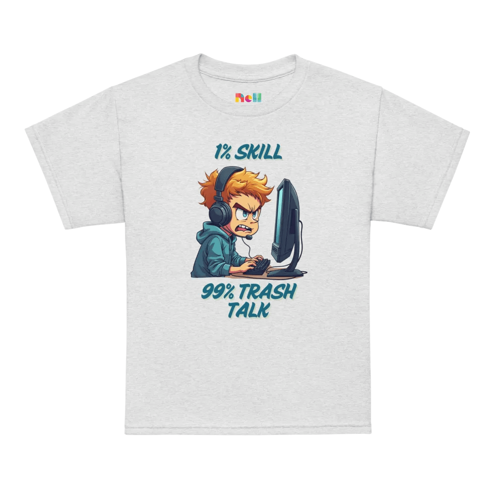 1% Skill, 99% Trash Talk Youth Sports Tee product image (72)