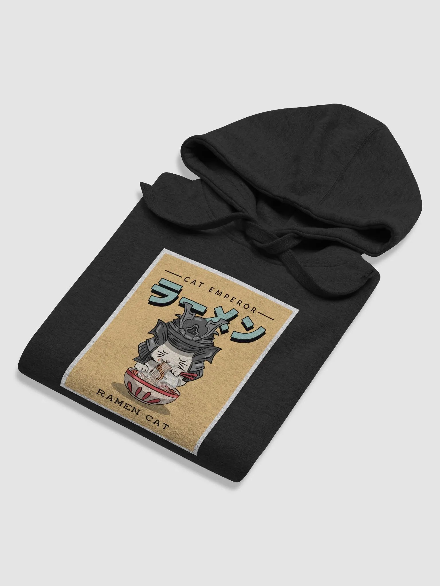 Japanese Cat Emperor Eating Ramen Hoodie product image (5)