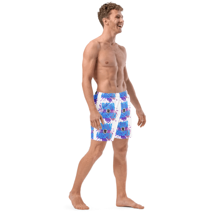 Born to Prosper All-Over Swim Trunks product image (12)