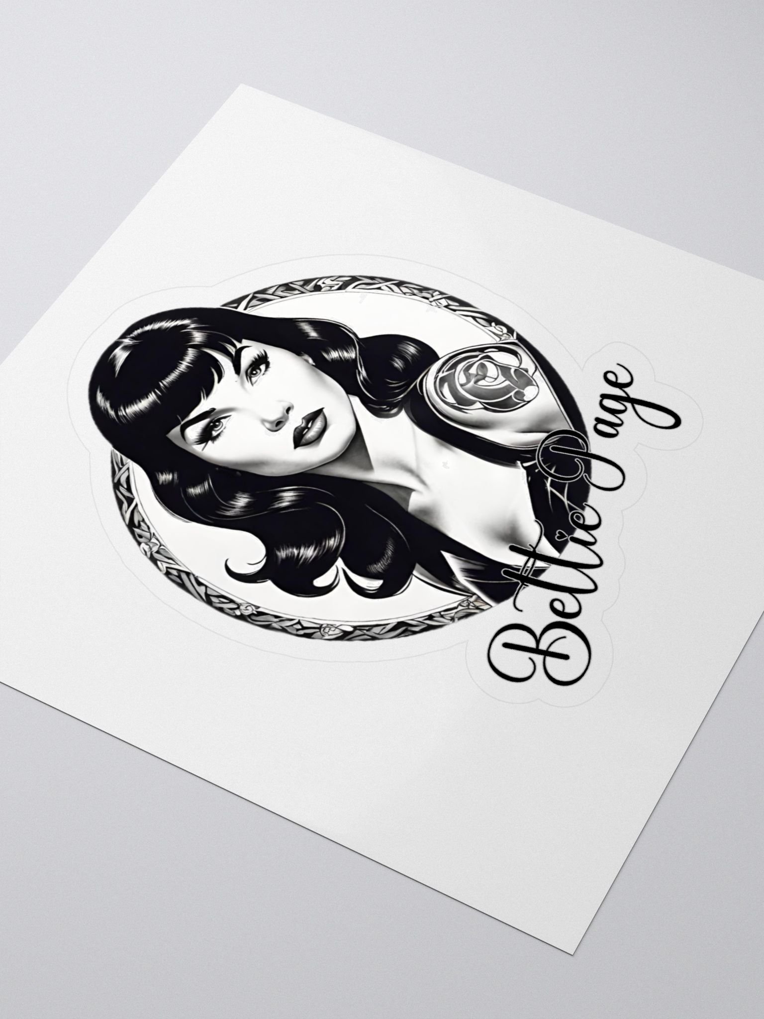 Bettie Page Absinthe Society Kiss Cut Stickers product image (3)