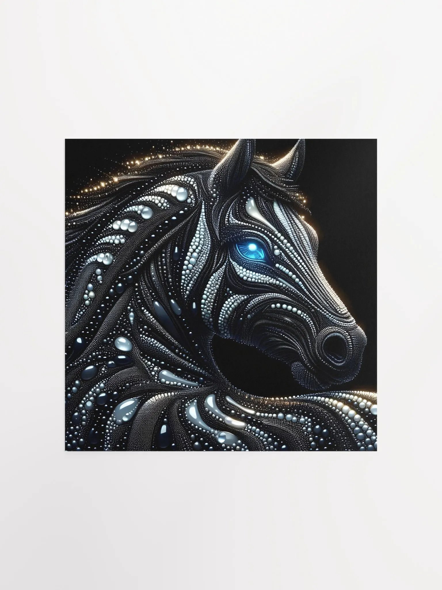 Celestial Horse Dotted Art Poster product image (3)