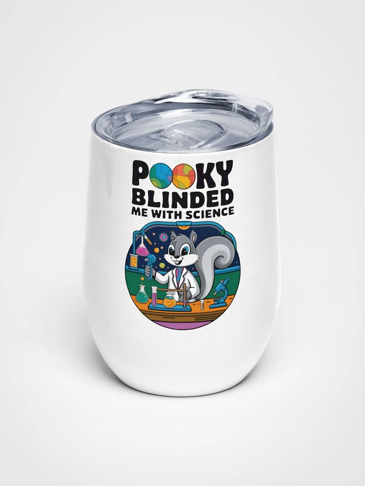 Lab Coat Squirrel Wine Tumbler product image (1)