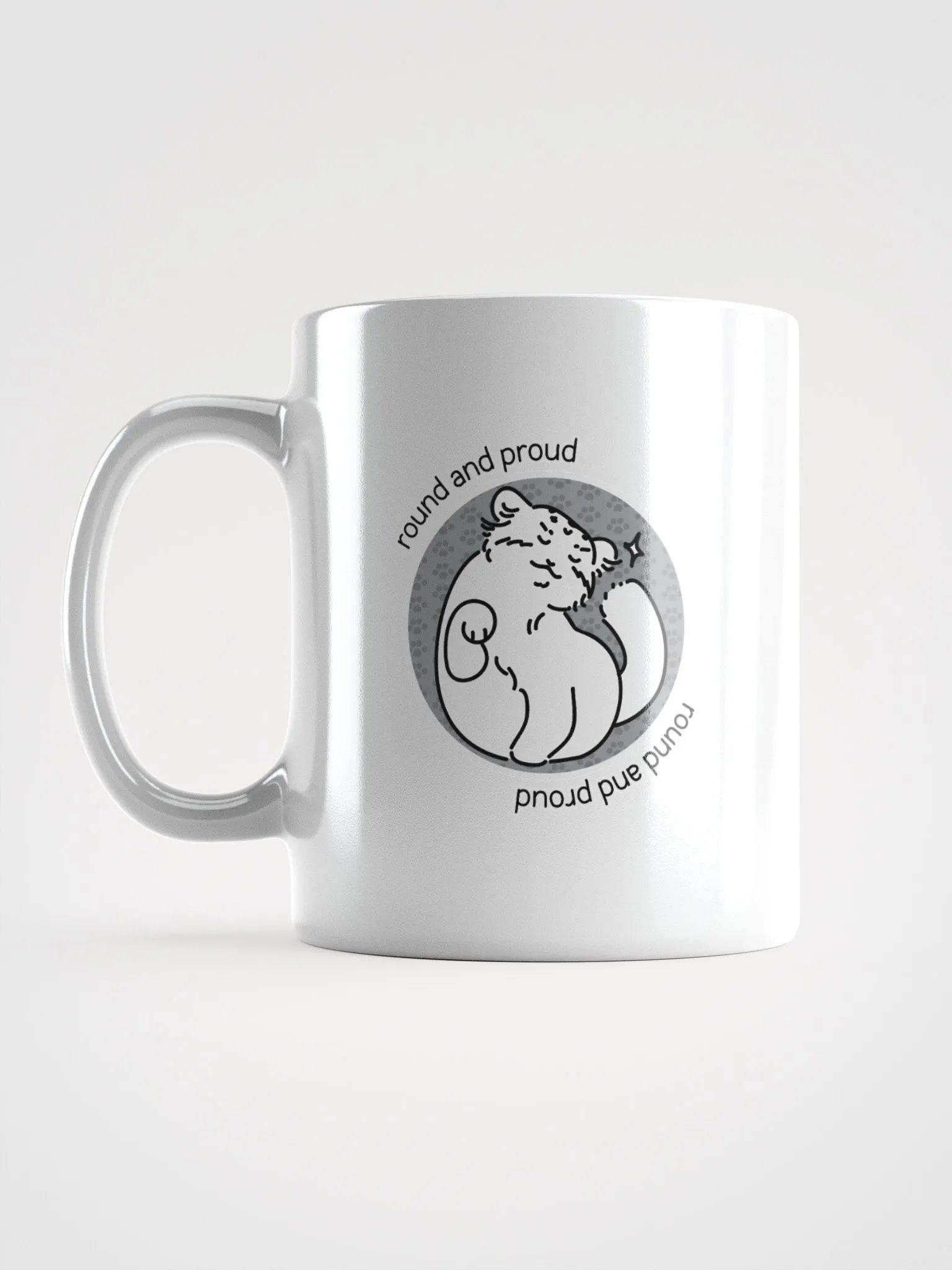 Round and Proud Manul Unlabeled Version - White Mug product image (18)