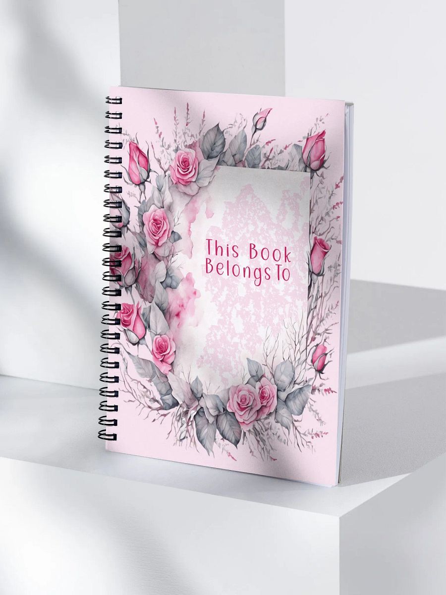 Enchanted Rose Spiral Notebook product image (6)