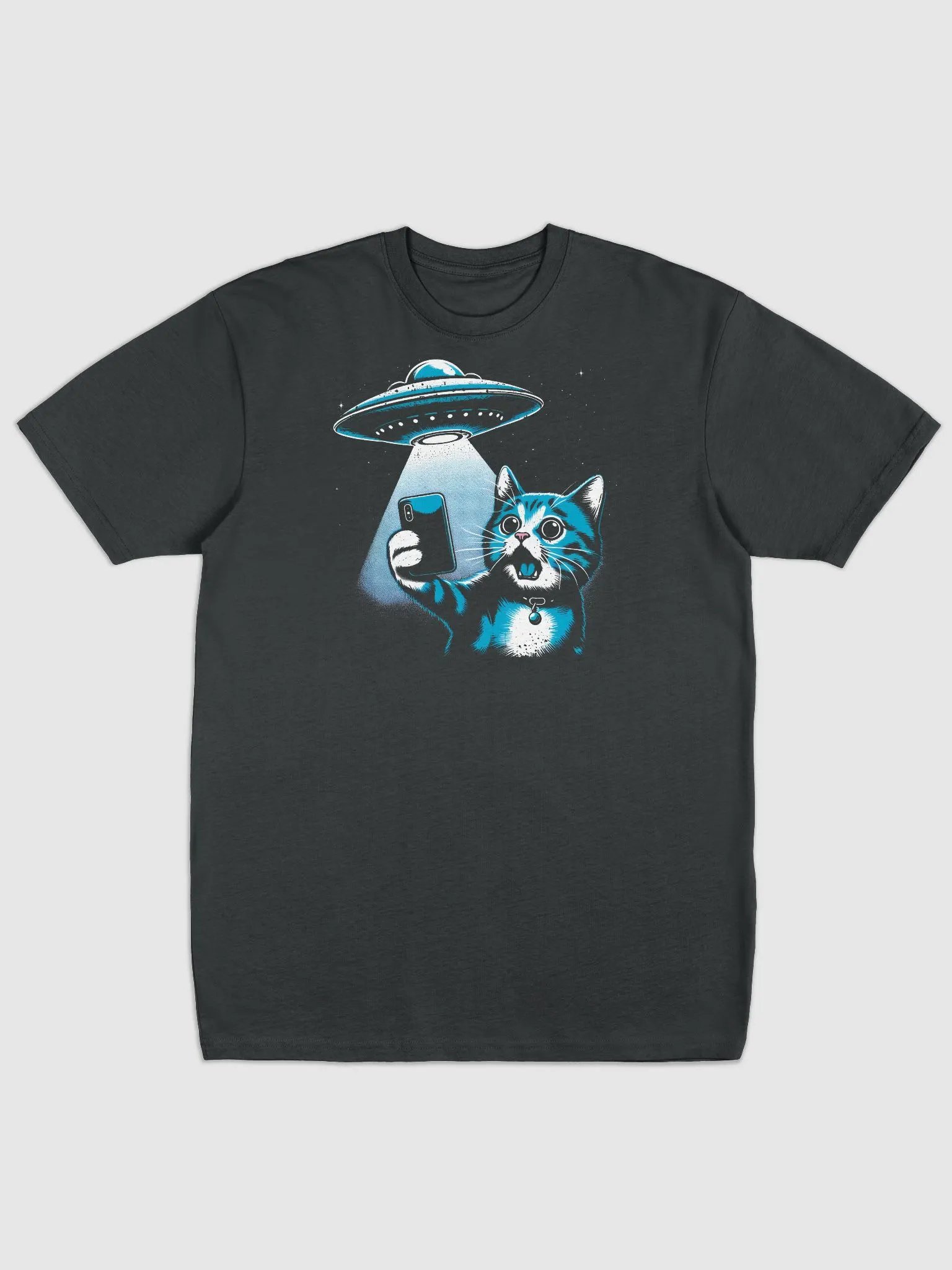 Surprised Cat UFO Men's Tee product image (2)