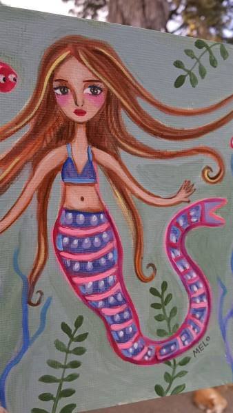 ORIGINAL ART: Mermaid and Fishes product image (2)