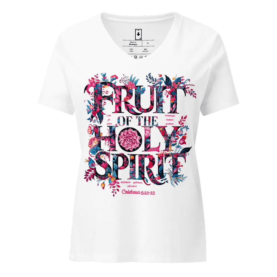 Fruit of the Holy Spirit V-Neck T-Shirt product image (5)
