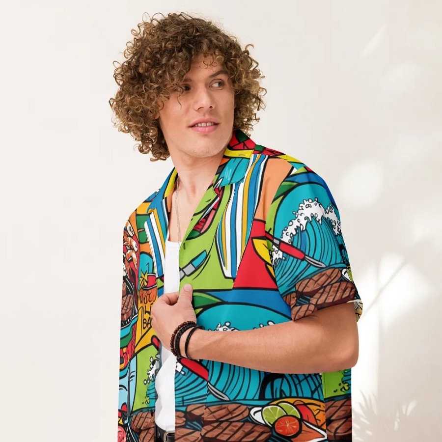 Island Surf & Turf BBQ Paradise Shirt product image (7)