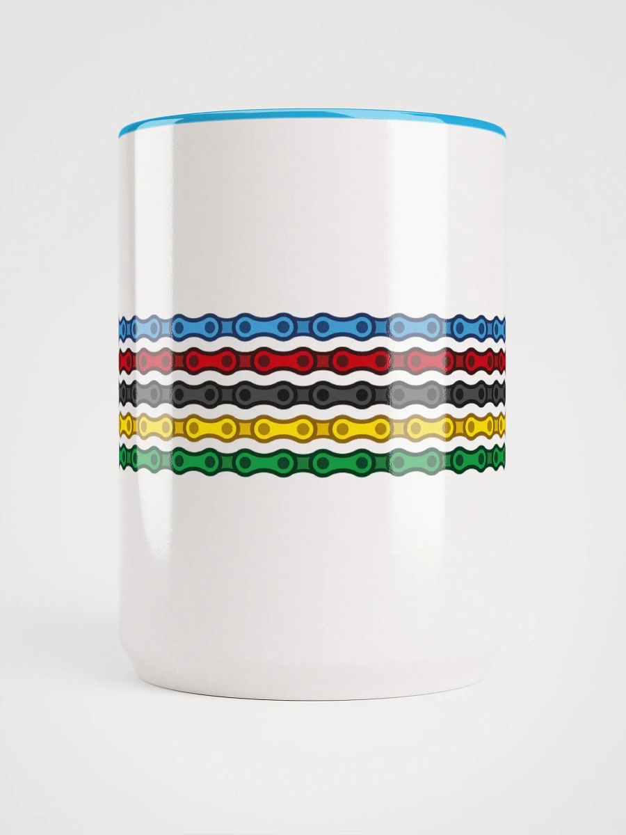 Rainbow Bands Bike Chain Coffee Mug product image (5)