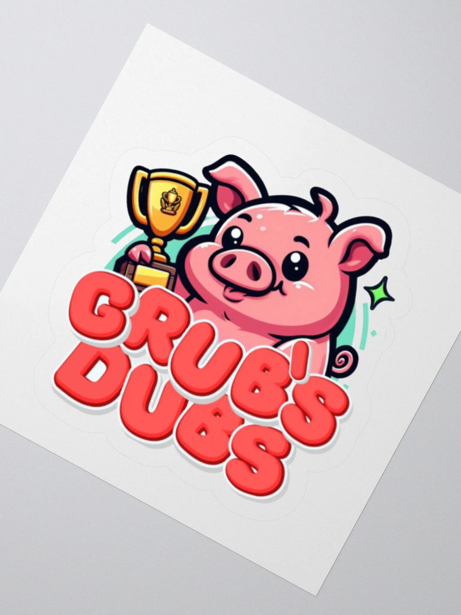 GRUB'S DUBS Trophy Pig Kiss Cut Stickers product image (8)