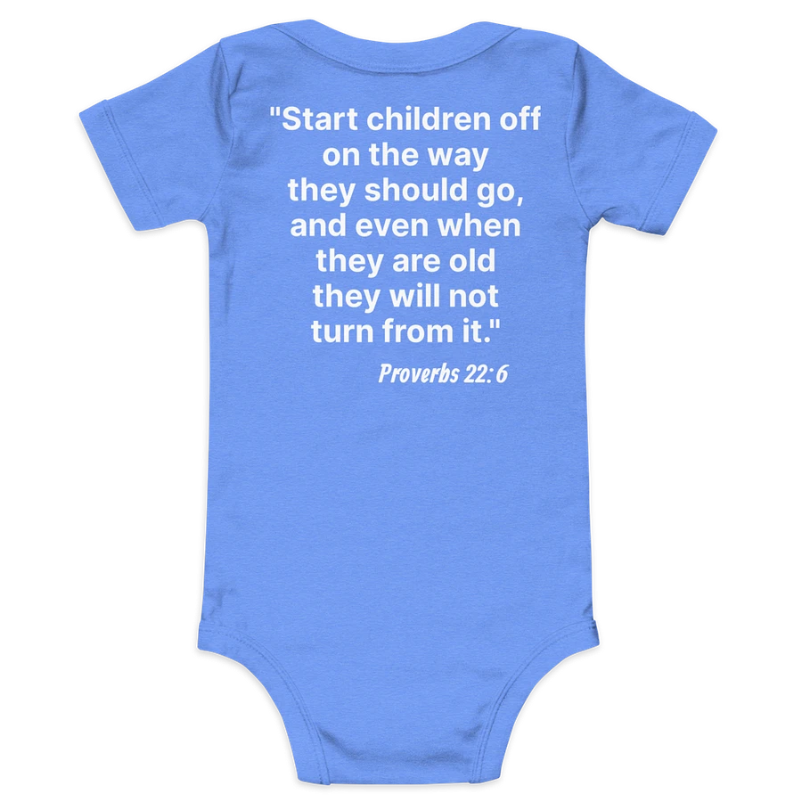 Proverbs Wisdom Baby Onesie With Back Scripture product image (7)