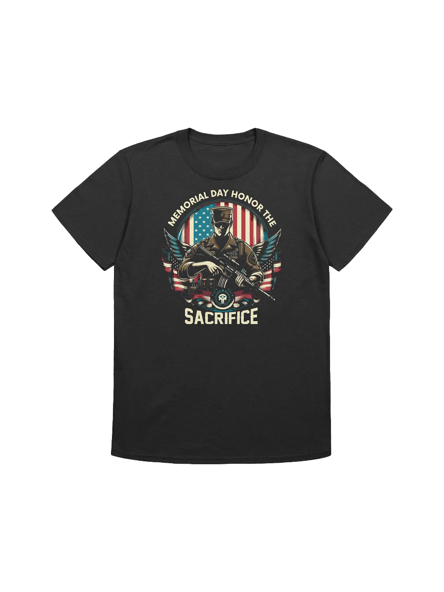 Memorial Day Soldier - Honor The Sacrifice Graphic T-Shirt product image (1)