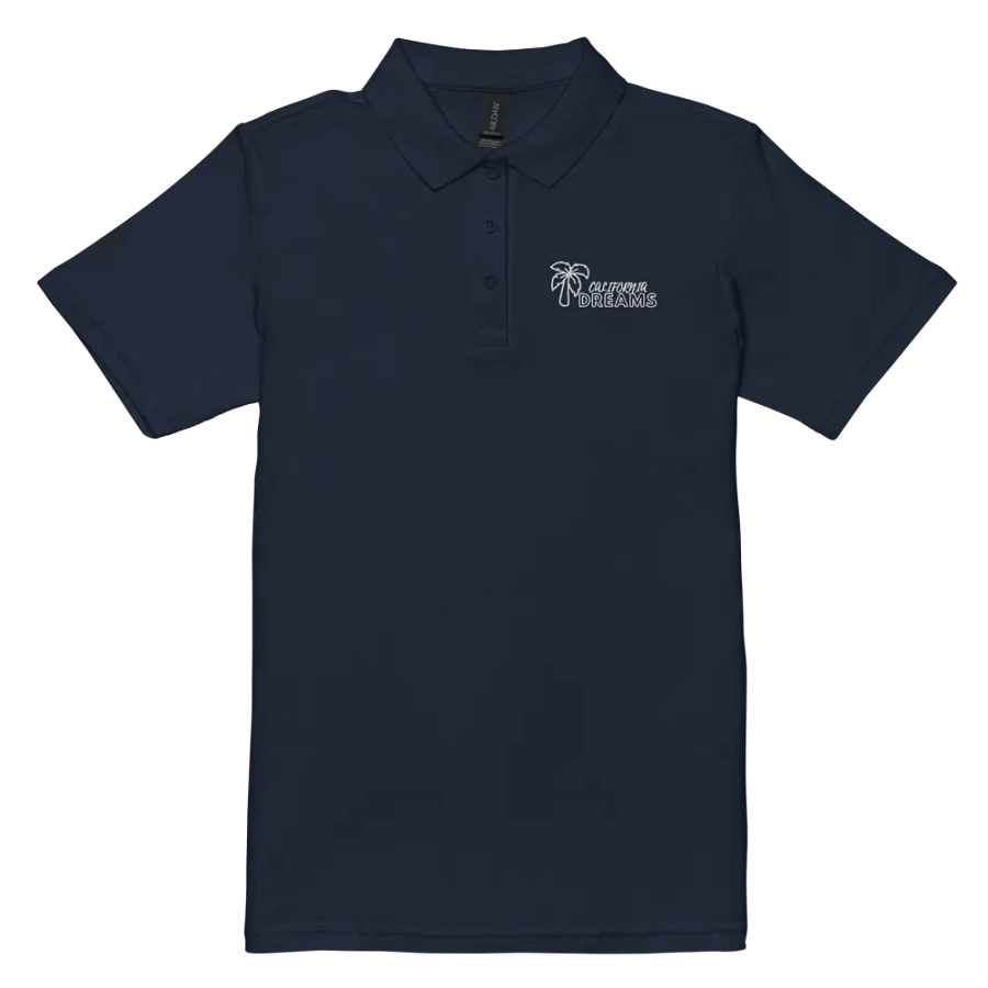 California Dreams Palm Tree Women Polo T-Shirt - Navy product image (5)