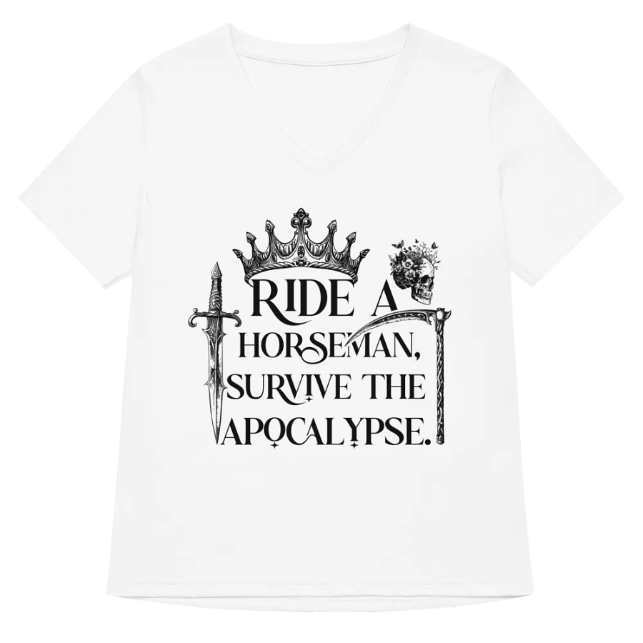Ride a Horseman Bella+Canvas Women's Relaxed V-Neck T-Shirt product image (30)