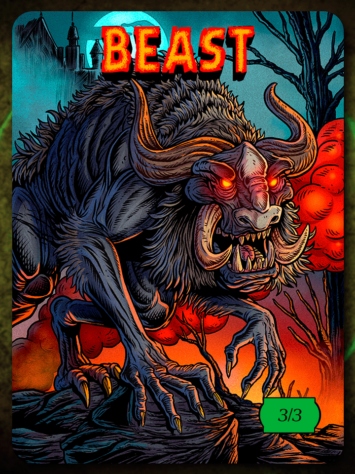 Beast 3/3 Full Art Token product image (1)