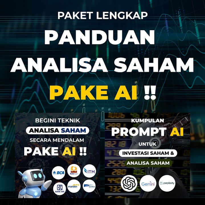 [BUNDLE] Paket Lengkap Panduan Analisa Saham Pake AI product image (1)