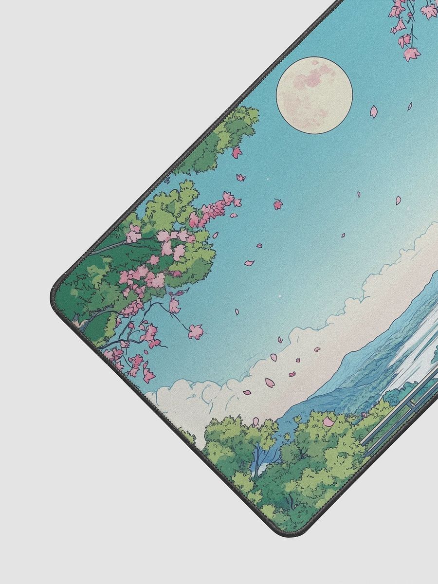 Moonlit Sakura Scenery Desk Mat - 12"x22" product image (3)