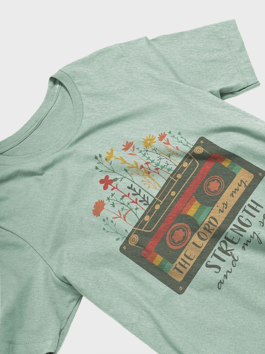 The Lord is my Strength and My Song Cassette Tee product image (27)