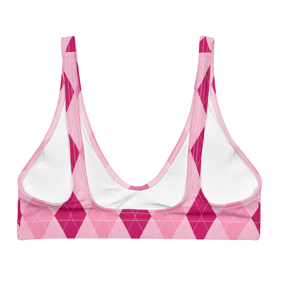 Pink Argyle Paradise Bikini Top product image (2)
