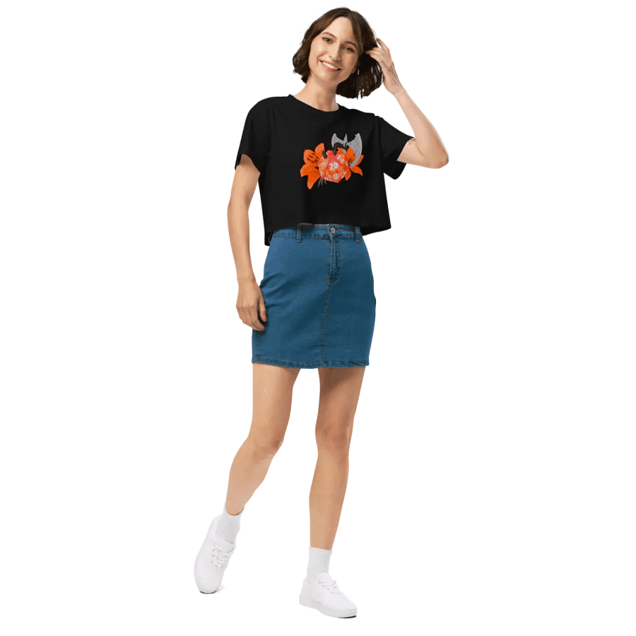 Karlach Inspired DND Die Crop Top product image (4)