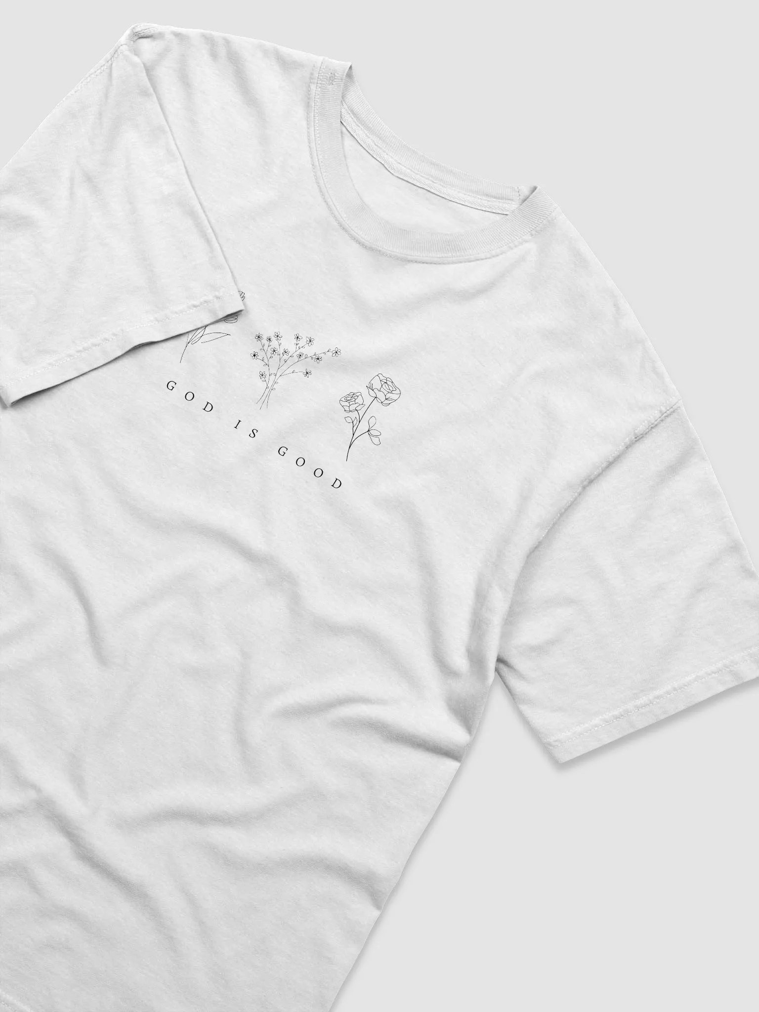 "God Is Good" Floral Tee product image (12)