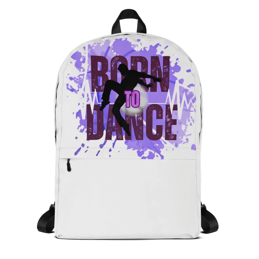 Born to Dance His Silhouette Full Print Backpack product image (1)