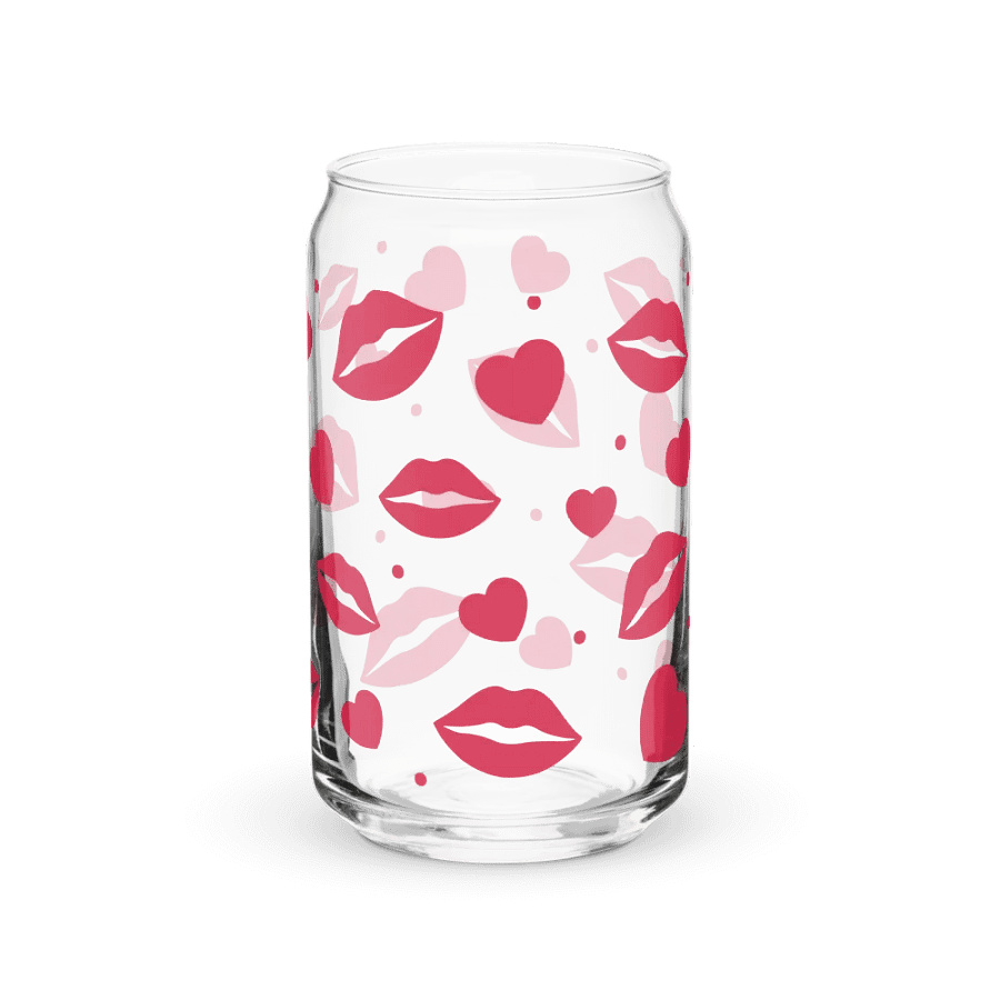 Kiss & Love Glass Tumbler with Bamboo Lid and Straw product image (7)