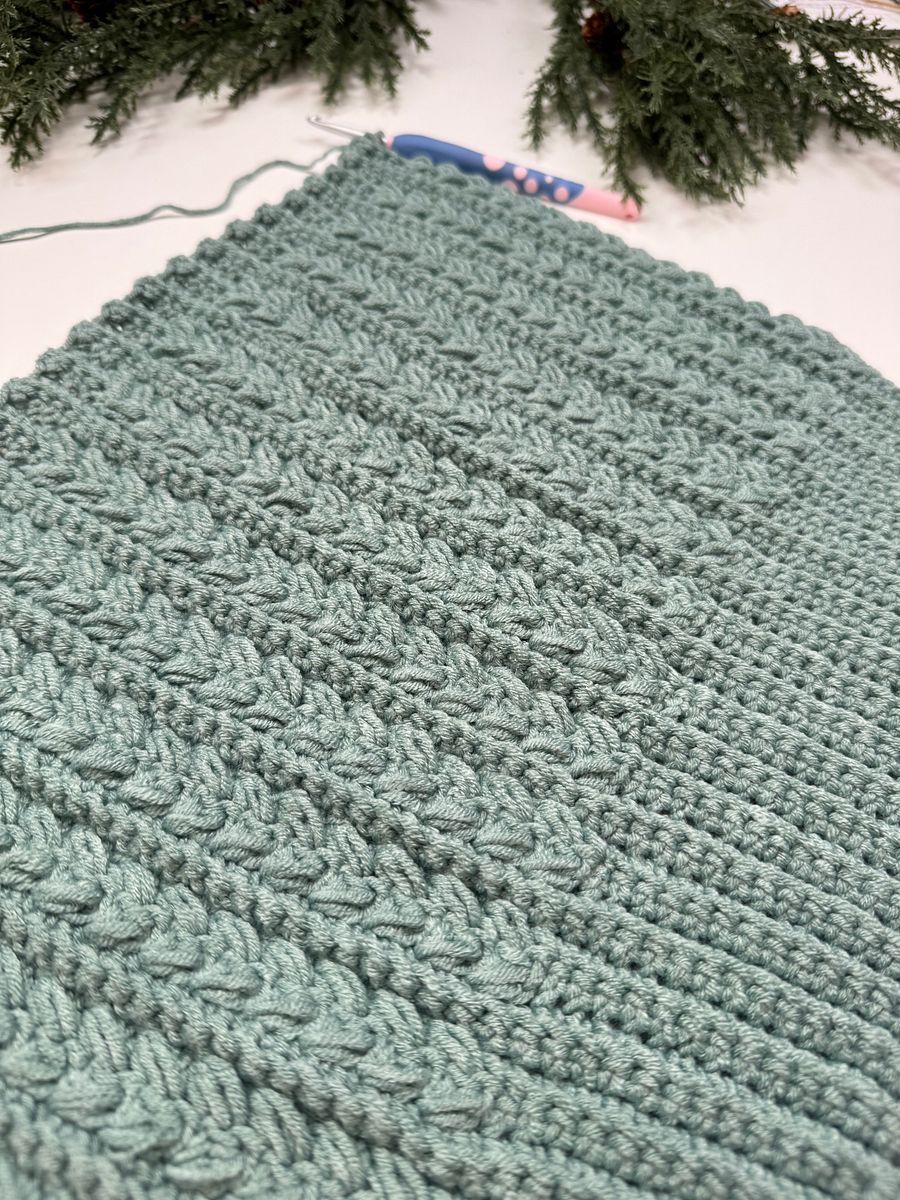 Snowy Wheat Puff Stitch Crochet Hat Pattern product image (7)