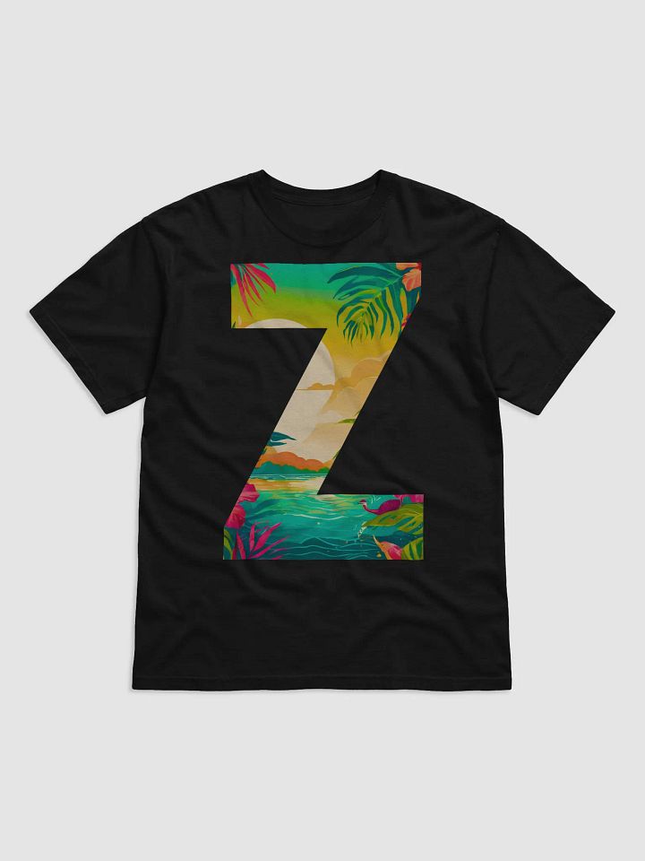 Tropical Sunset Paradise T-Shirt (Letter-Z) product image (1)