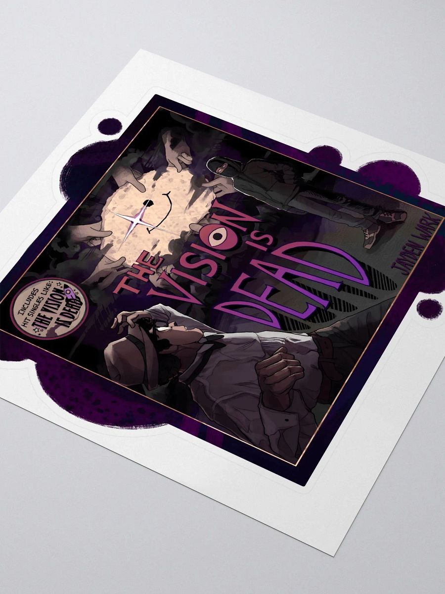 The Vision Is Dead Album Sticker (Border) product image (3)