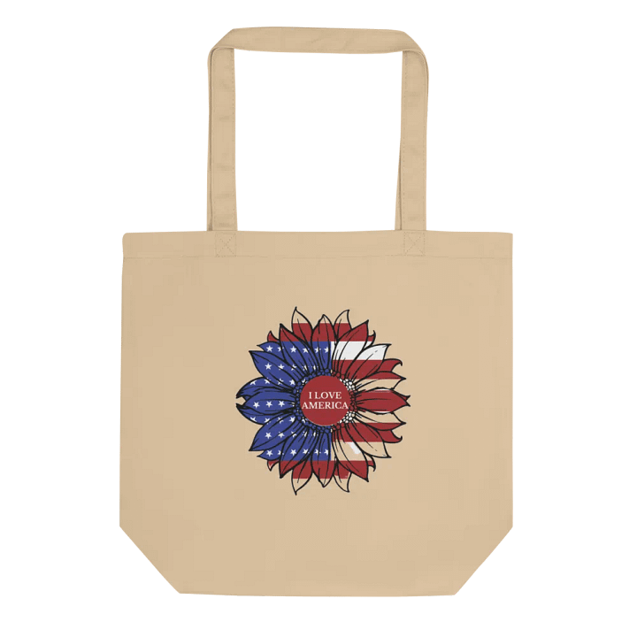 Econscious Eco-Friendly Tote Bag, I LOVE AMERICA. product image (1)
