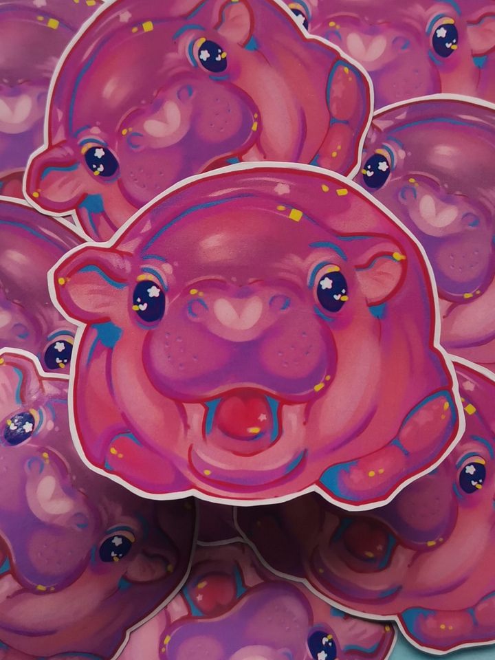 Moodeng Jumbo Sticker! product image (1)