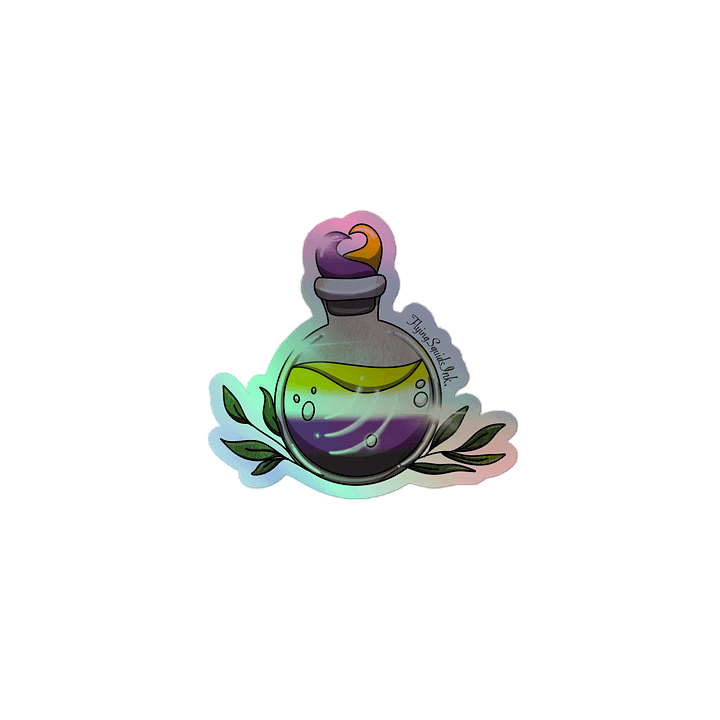 Nonbinary Pride Potion- Holo Sticker product image (1)